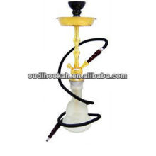 Vente en gros Golden White Glass Hookah